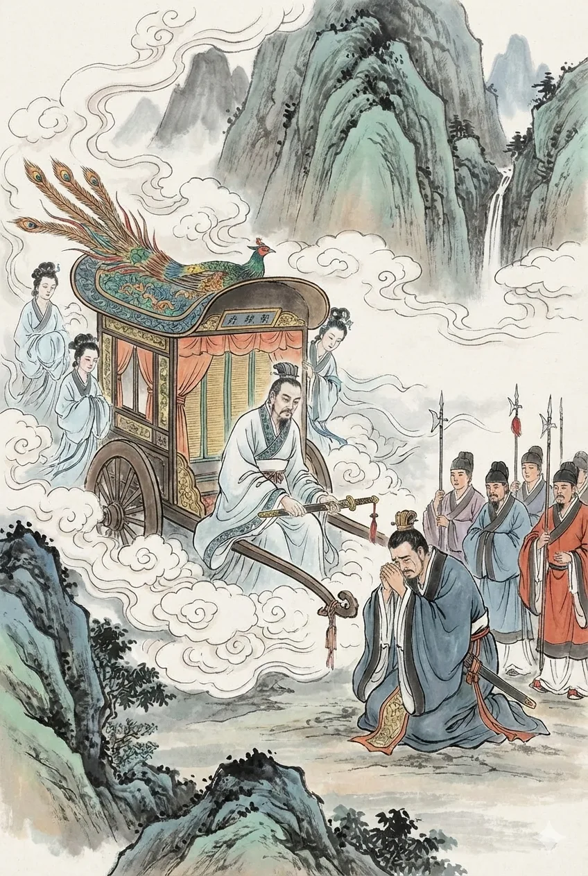 A ghostly reunion on the road with a ceremonial procession.