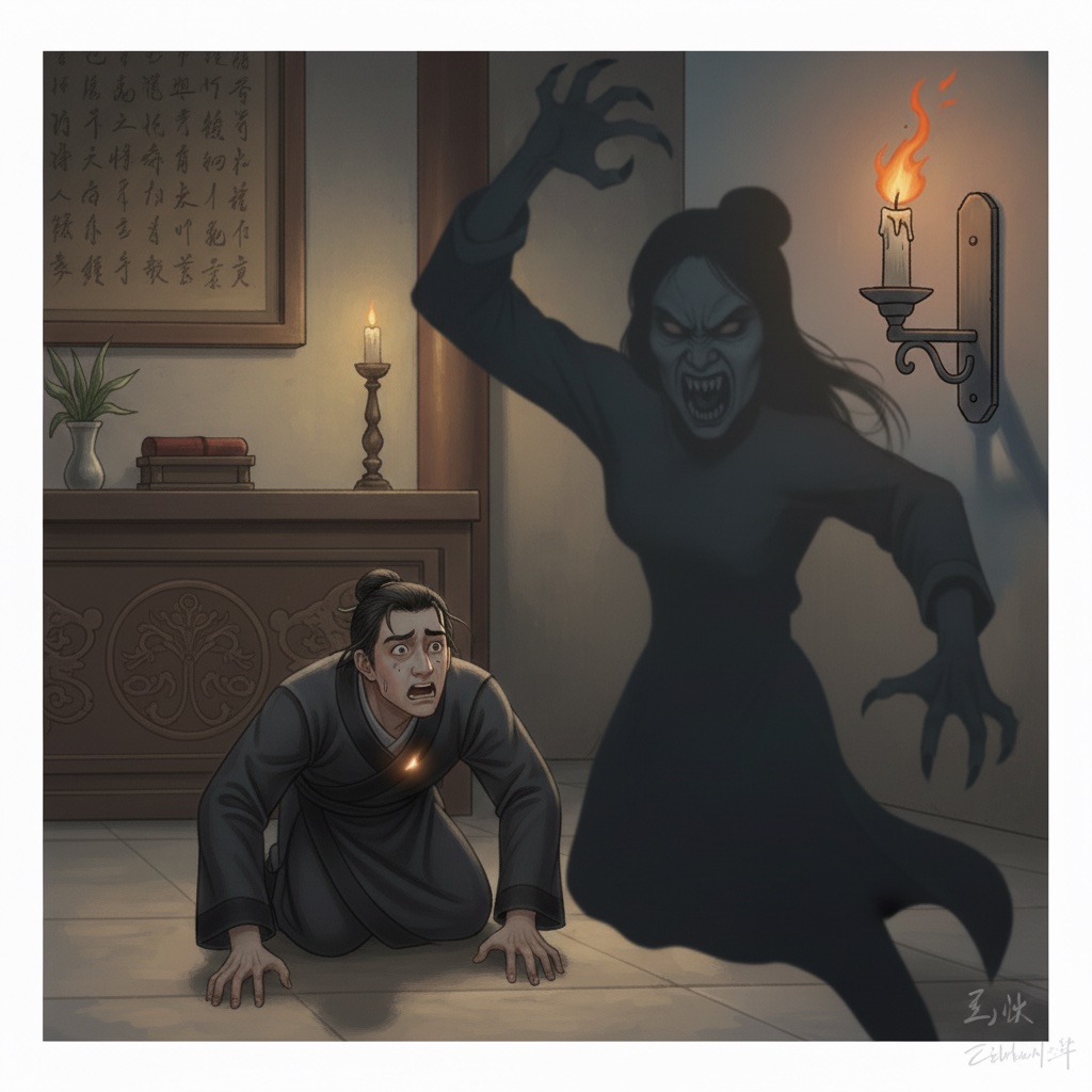 The demon attacking Wang in this zhiguai tale