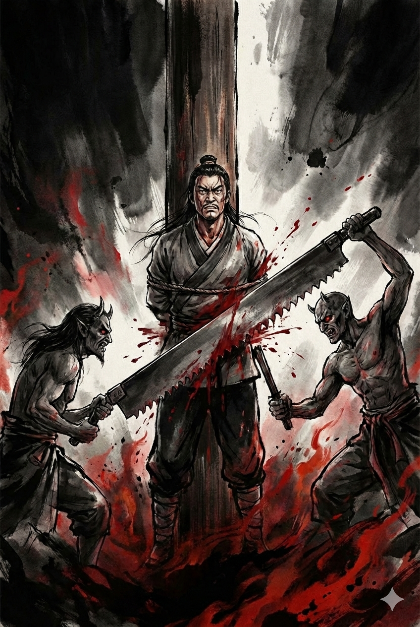 Xi Fangping endures torment in Yama's court.