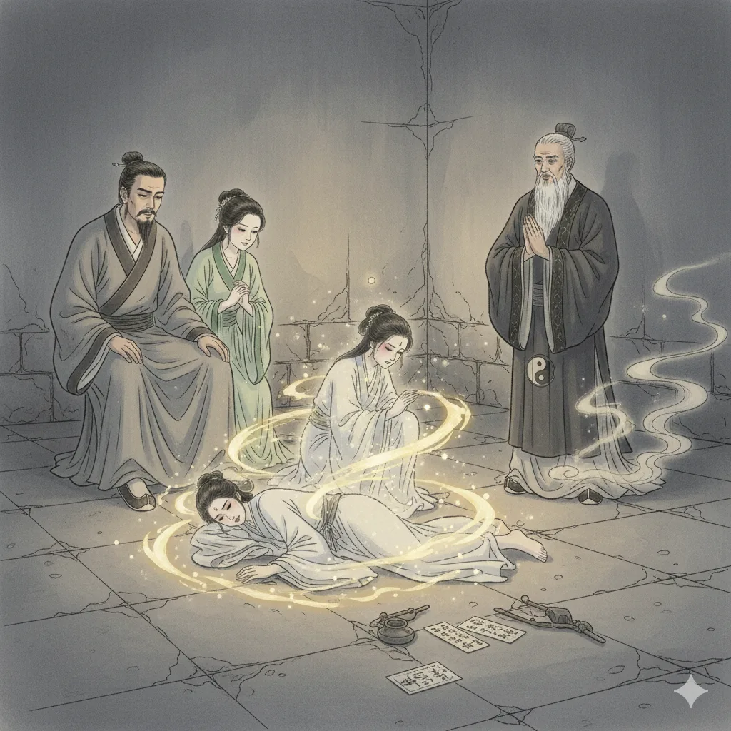 A funeral procession offers one ghost sister rebirth.