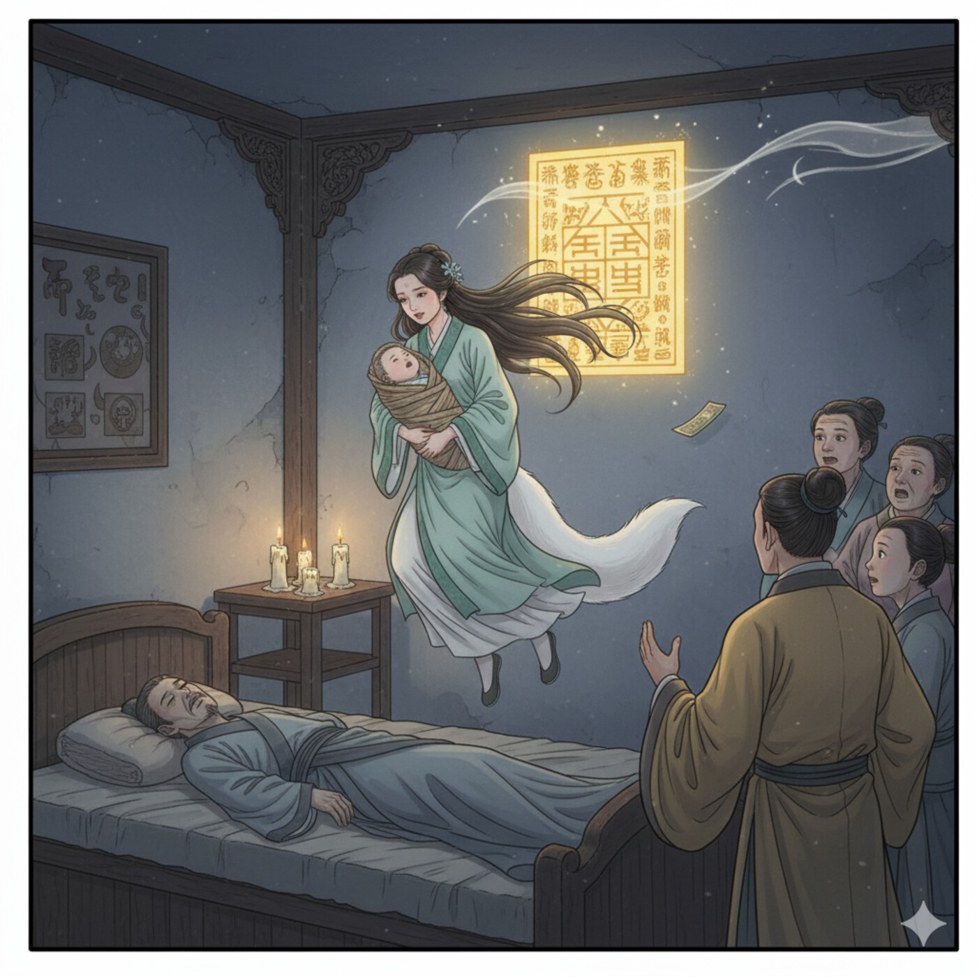 Yingning weeps before Wang Zifu as she reveals her fox spirit lineage